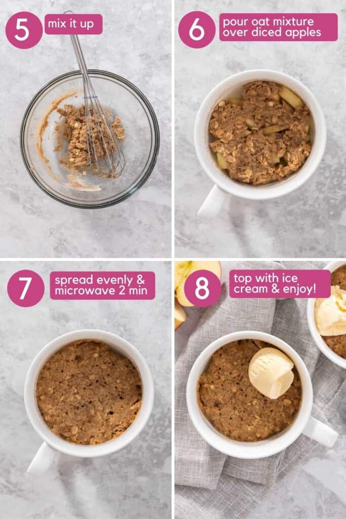 Oatmeal Apple Mug Cake Colleen Christensen Nutrition