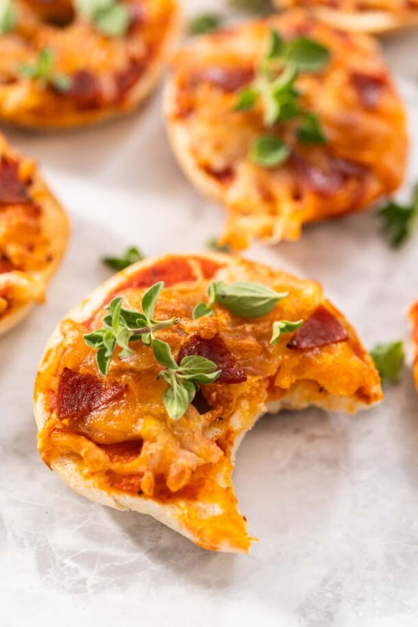 Air Fryer Pizza Bagels (Homemade) - Colleen Christensen Nutrition