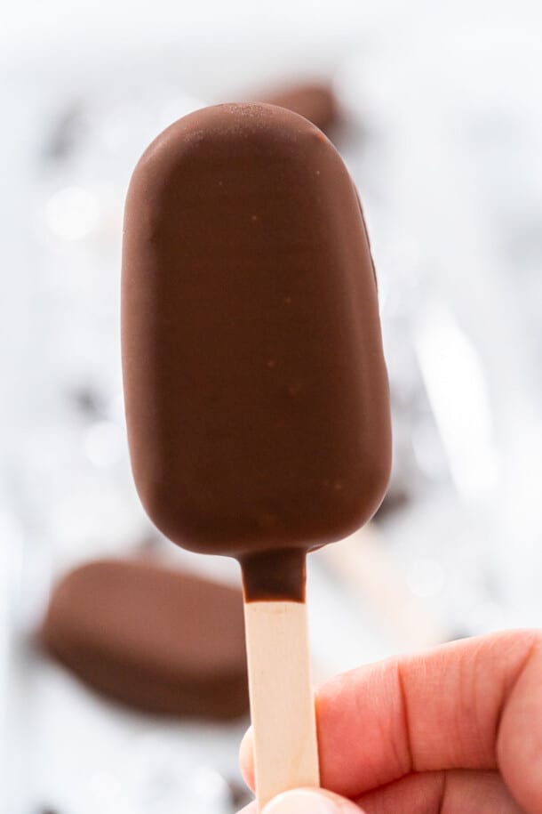 Chocolate-Dipped Ice Cream Bars - Colleen Christensen Nutrition