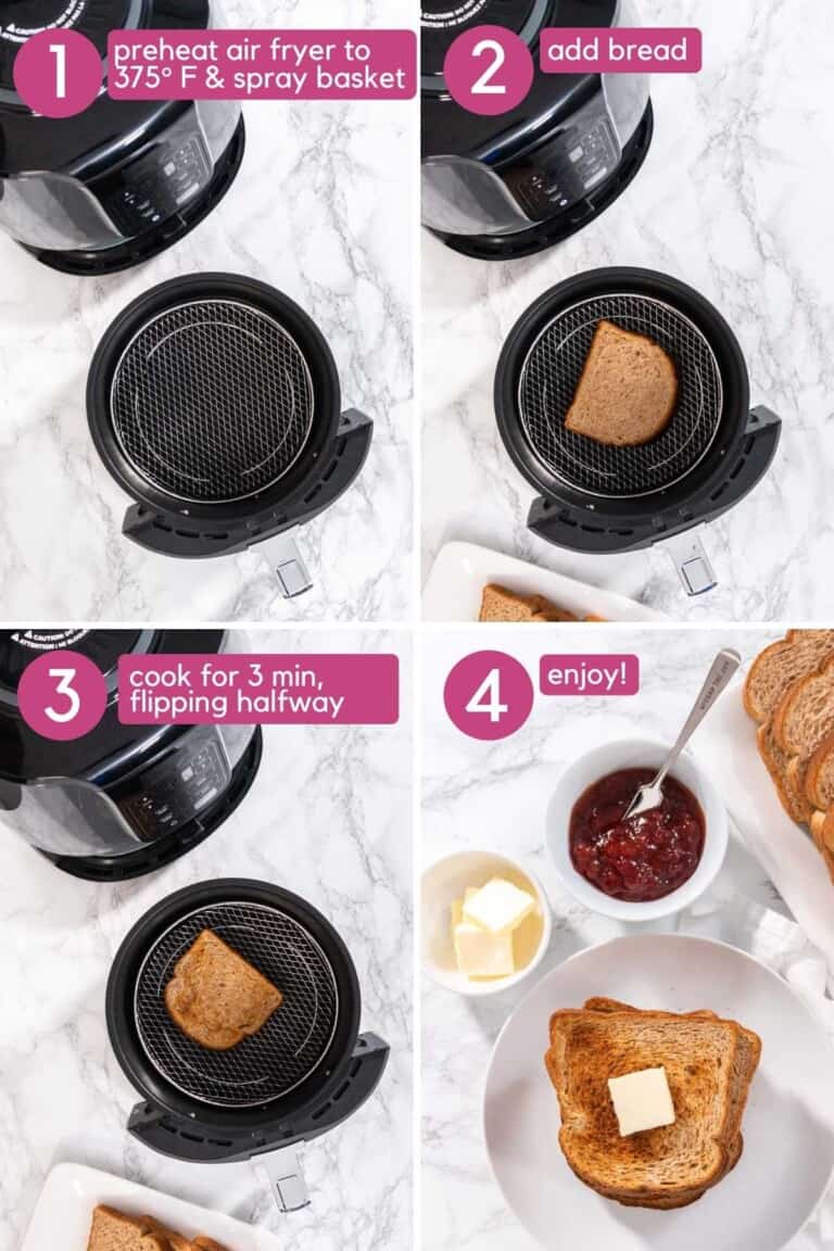 Air Fryer Toast Colleen Christensen Nutrition
