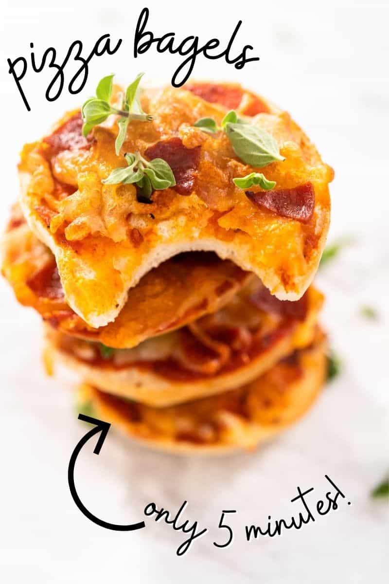 Air Fryer Pizza Bagels (Homemade) Colleen Christensen Nutrition