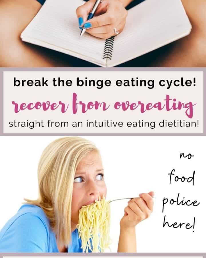 break the binge eating cycle recover from overeating.