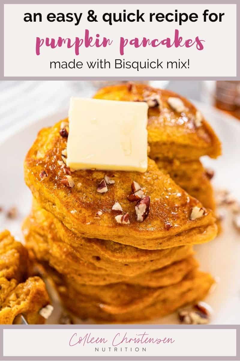 Easy Bisquick Pumpkin Pancakes Colleen Christensen Nutrition