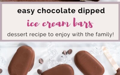 easy chocoalte dipped ice cream bars.