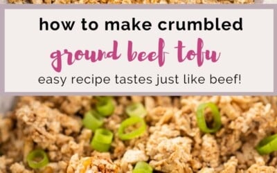 how to make crumbled ground beef tofu.