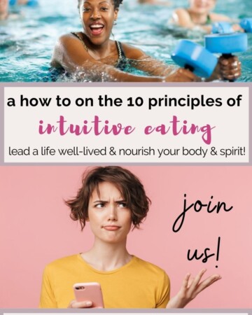 How to on 10 principles of intuitive eating.