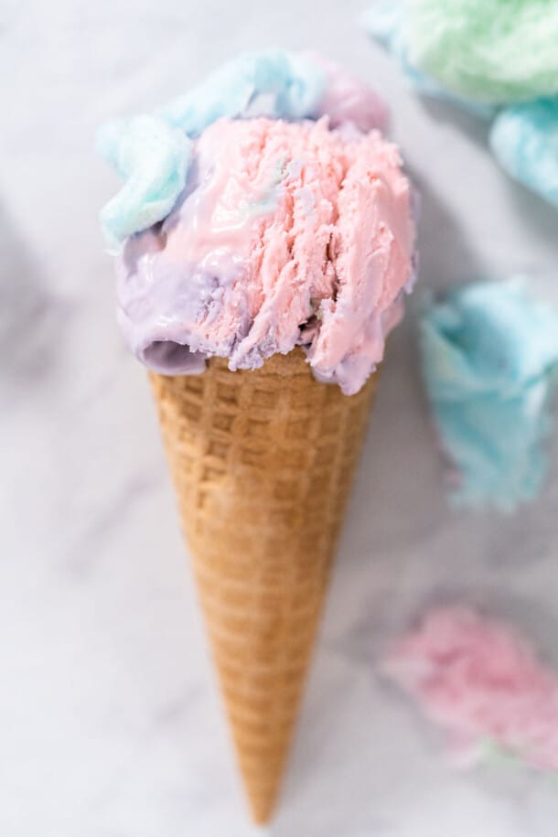 No Churn Cotton Candy Ice Cream Colleen Christensen Nutrition