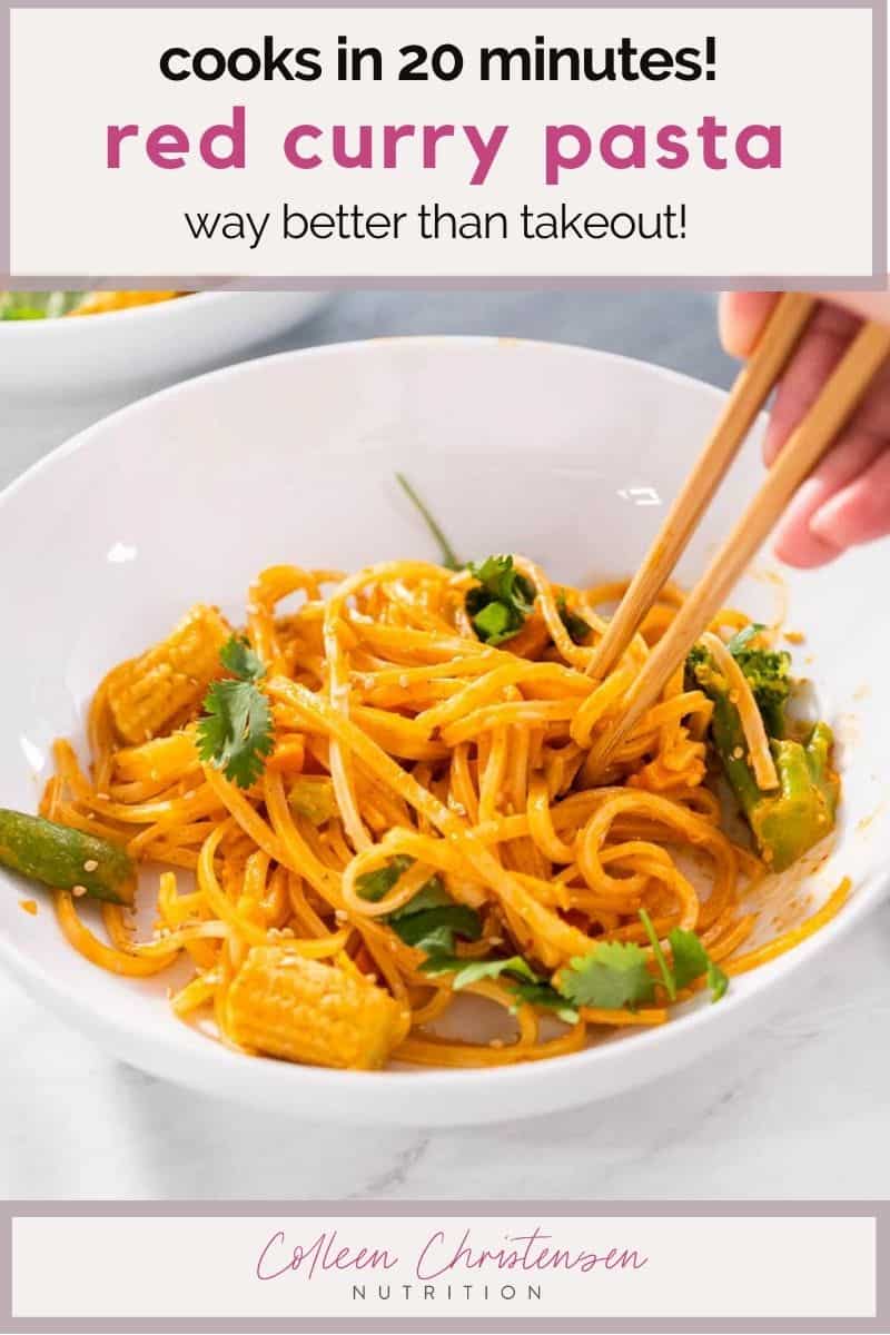 Red Curry Pasta Colleen Christensen Nutrition