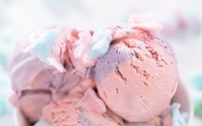 no churn 10 minute recipe cotton candy ice cream.