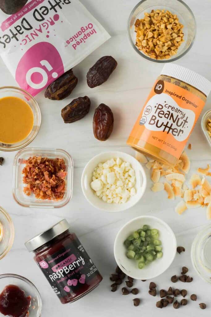 Peanut Butter Stuffed Dates 5 Ways! Colleen Christensen Nutrition