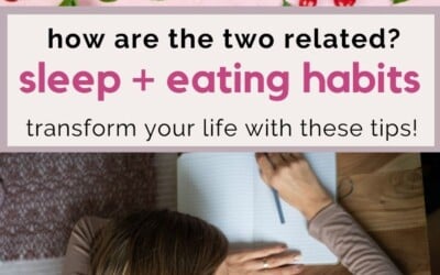 how are the two related sleep and eating habits.