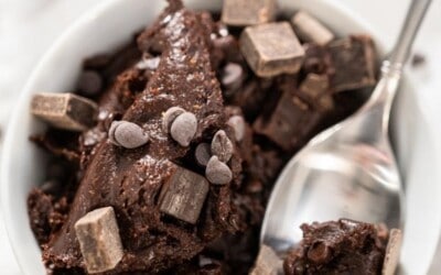 easy gluten free recicpe edible brownie batter.