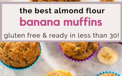 the best almond flour banana muffins.
