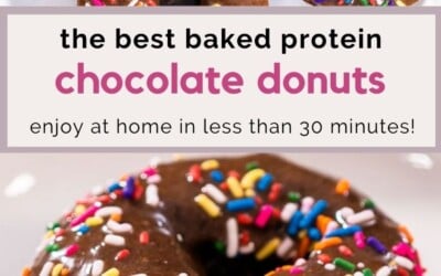the best baked protein chocolate donuts.