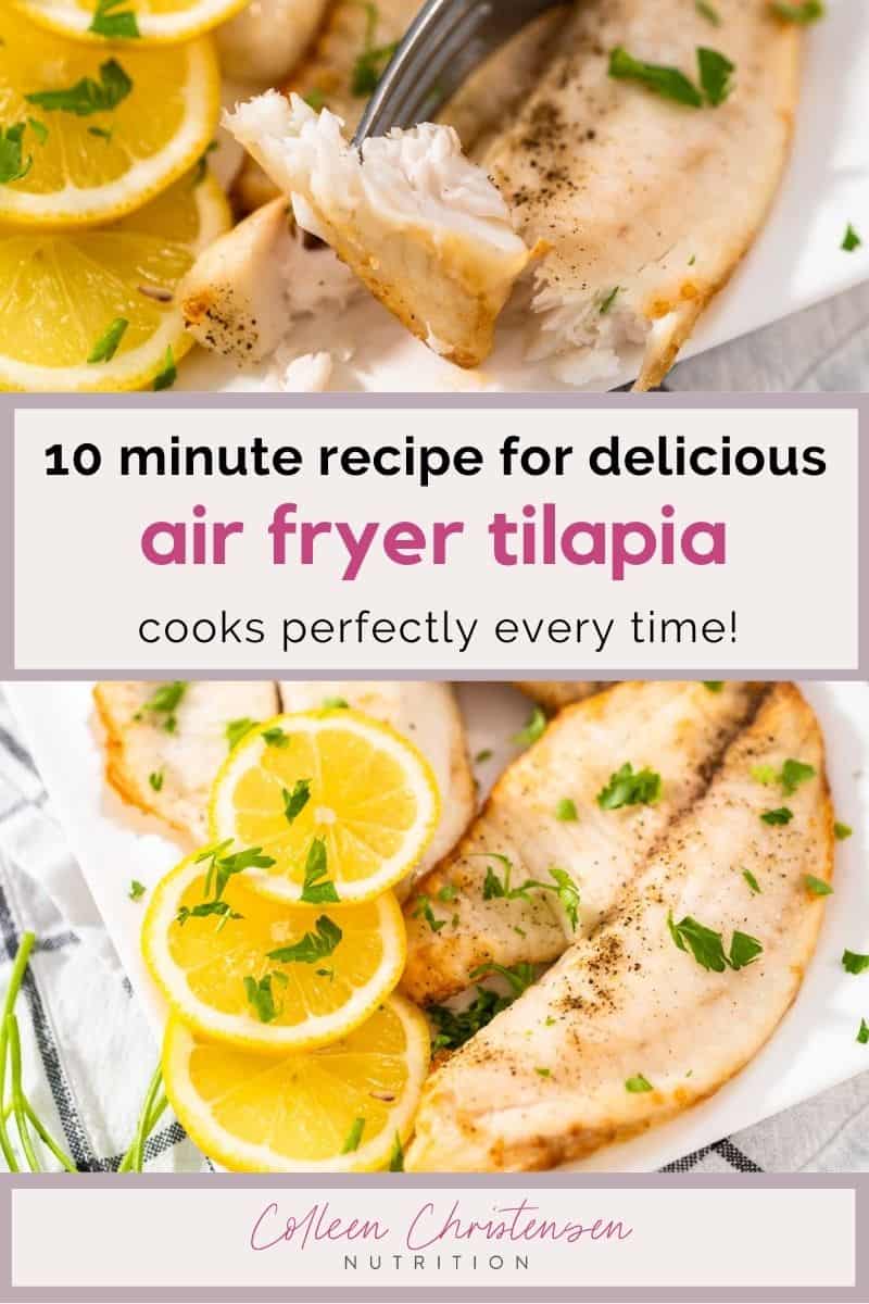 Crispy Air Fryer Tilapia Recipe Colleen Christensen Nutrition