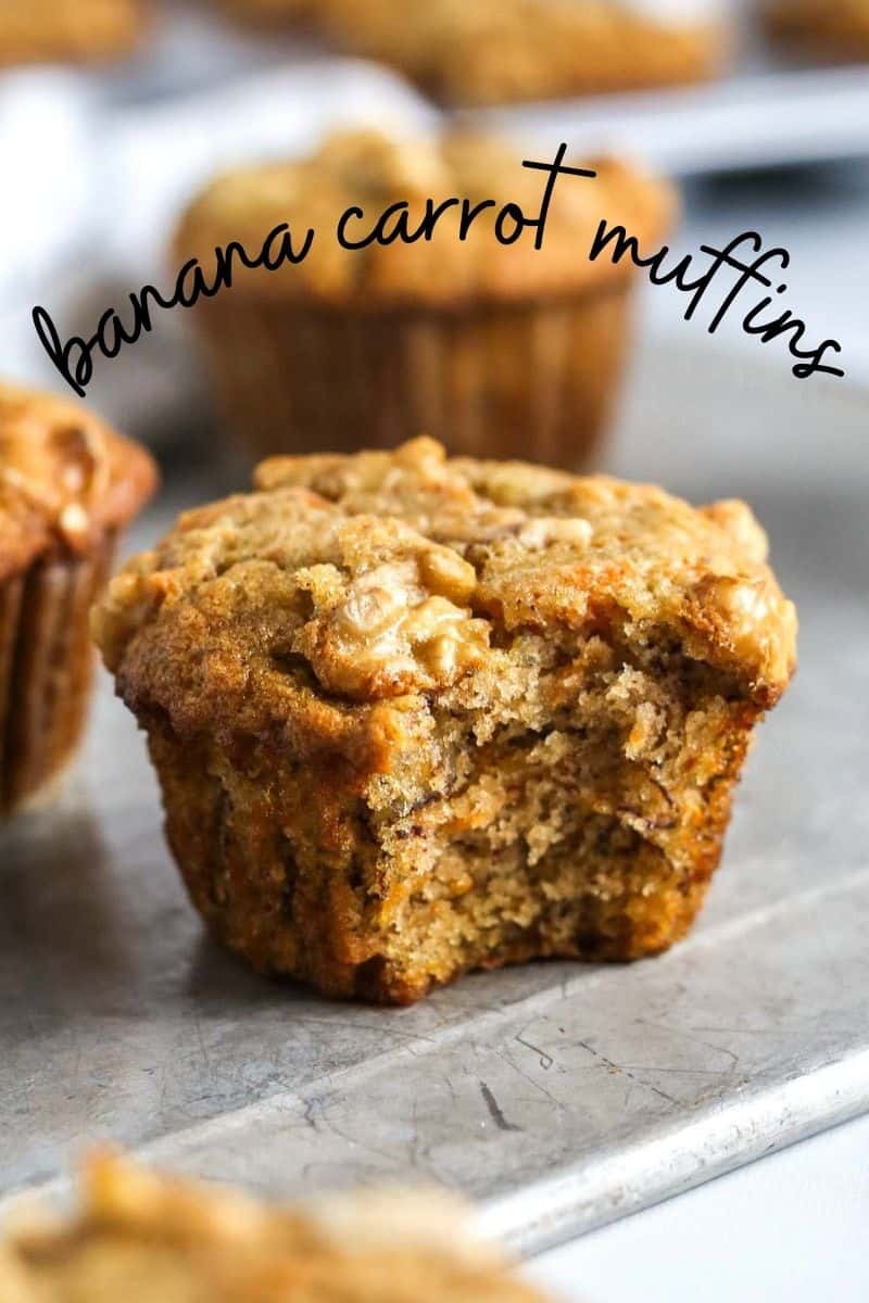 Easy Banana Carrot Muffins Colleen Christensen Nutrition