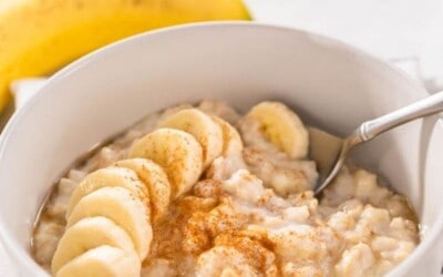 deliciously creamy recipe for banana oatmeal.
