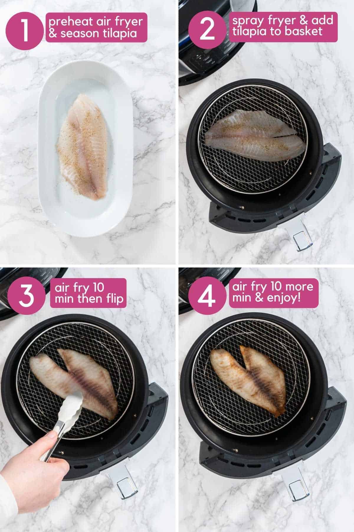 how to make air fryer tilapia.
