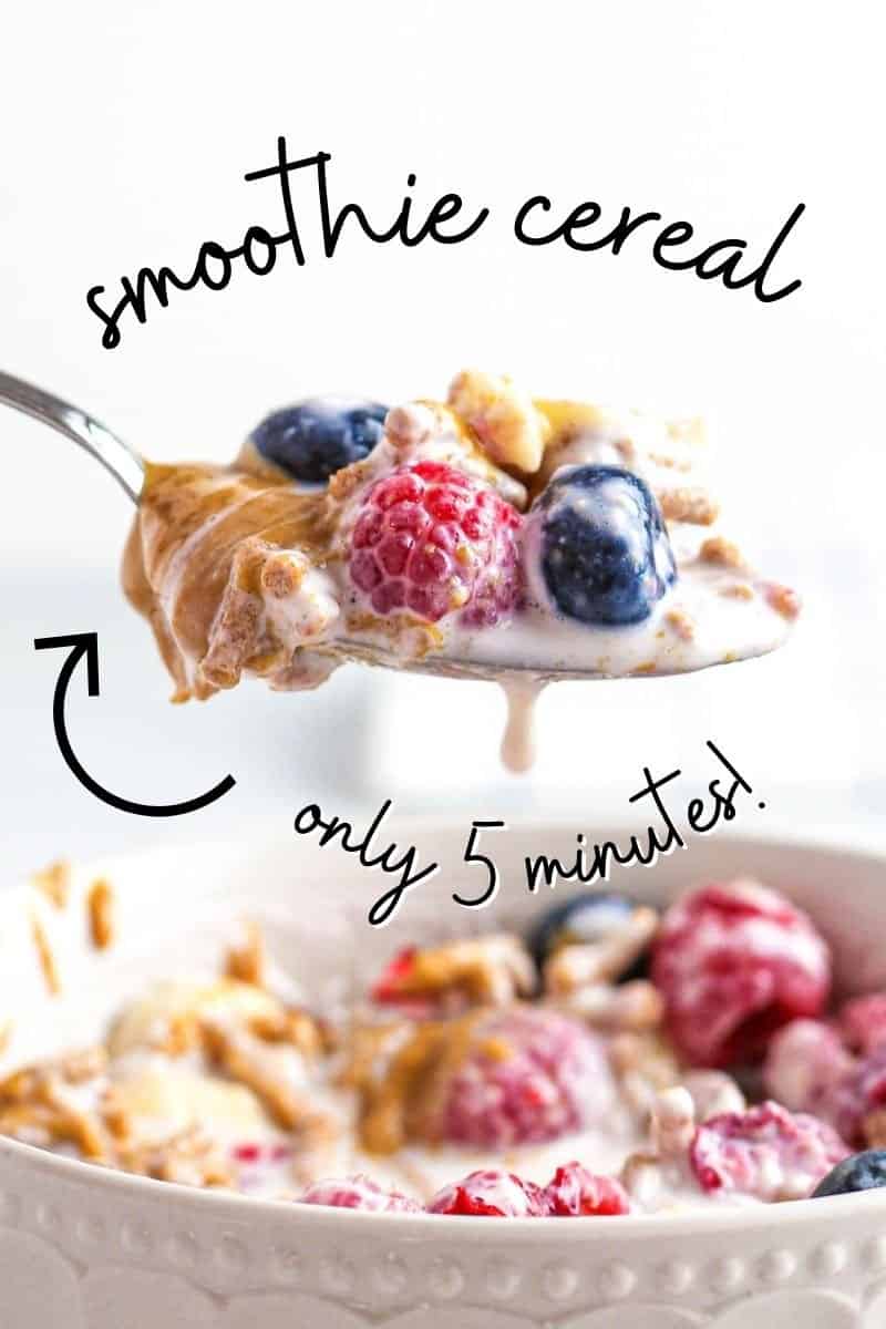 Smoothie Cereal Colleen Christensen Nutrition