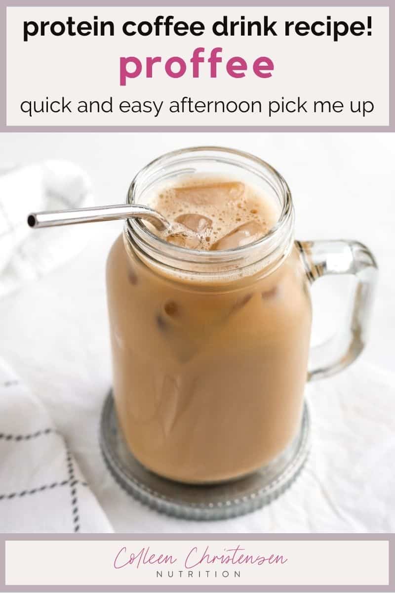 Proffee (Protein Coffee Recipe) Colleen Christensen Nutrition