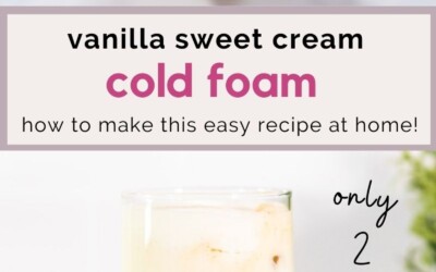 vanilla sweet cream cold foam how to make this at home.