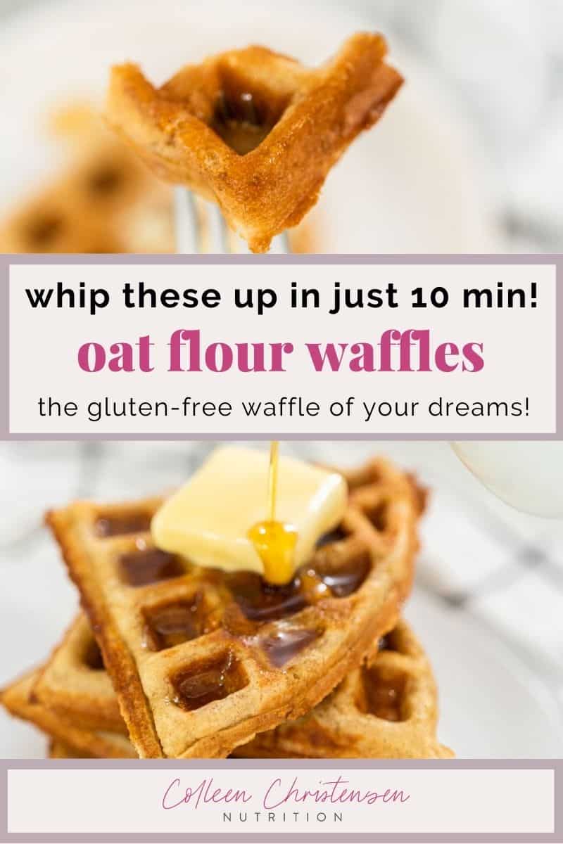 Oat Flour Waffles Colleen Christensen Nutrition