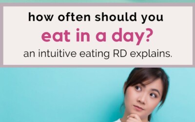 how often should you eat in a day an RD explains.