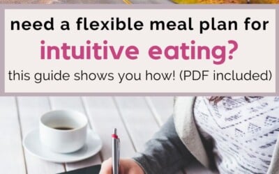 need a flexible meal plan.